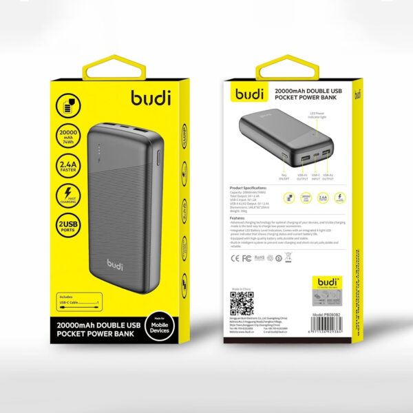 ⁦budi power bank 20000ضمان عاميين⁩ - الصورة ⁦5⁩