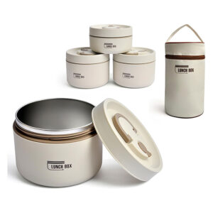 3-Piece Thermal Lunch Box with Gift Bag