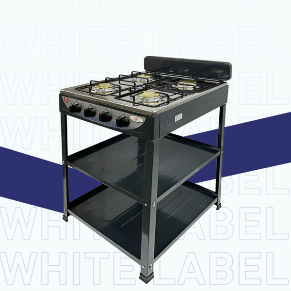 ⁦4-Burner Gas Stove with Multi-Use Stove Stand⁩ - الصورة ⁦6⁩